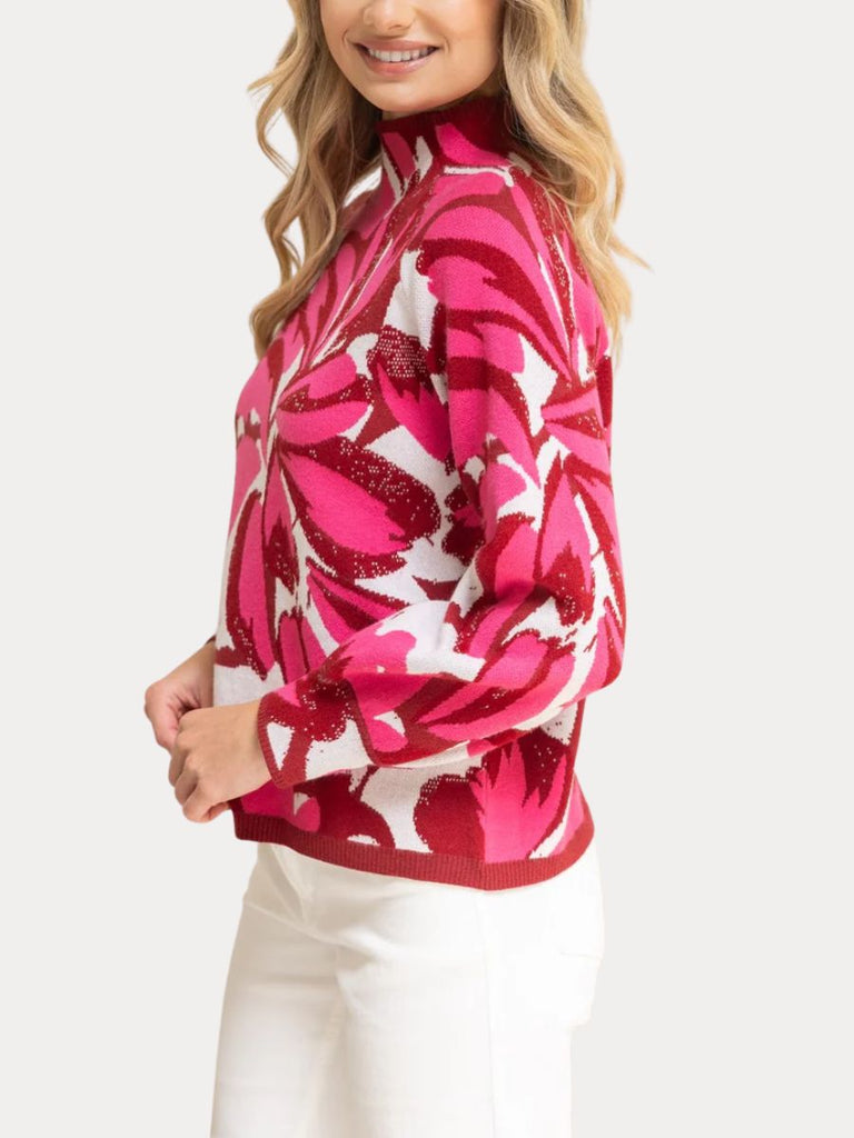 Raglan Floral Sweater