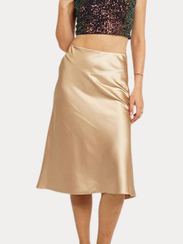 Gilded Satin Maxi