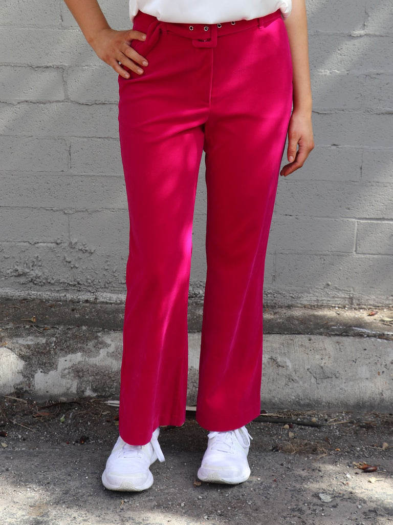 Bella Belted Velvet Trousers