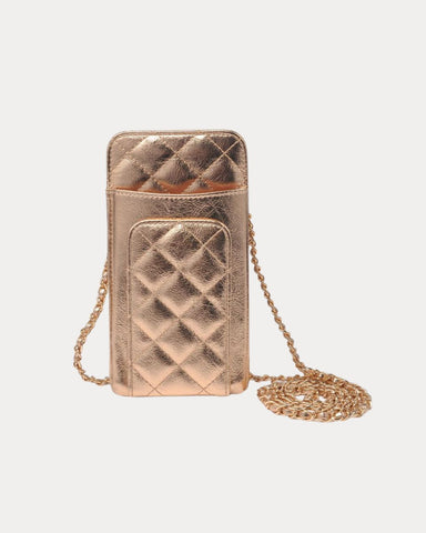 Brianna Cell Phone Crossbody Rose Gold