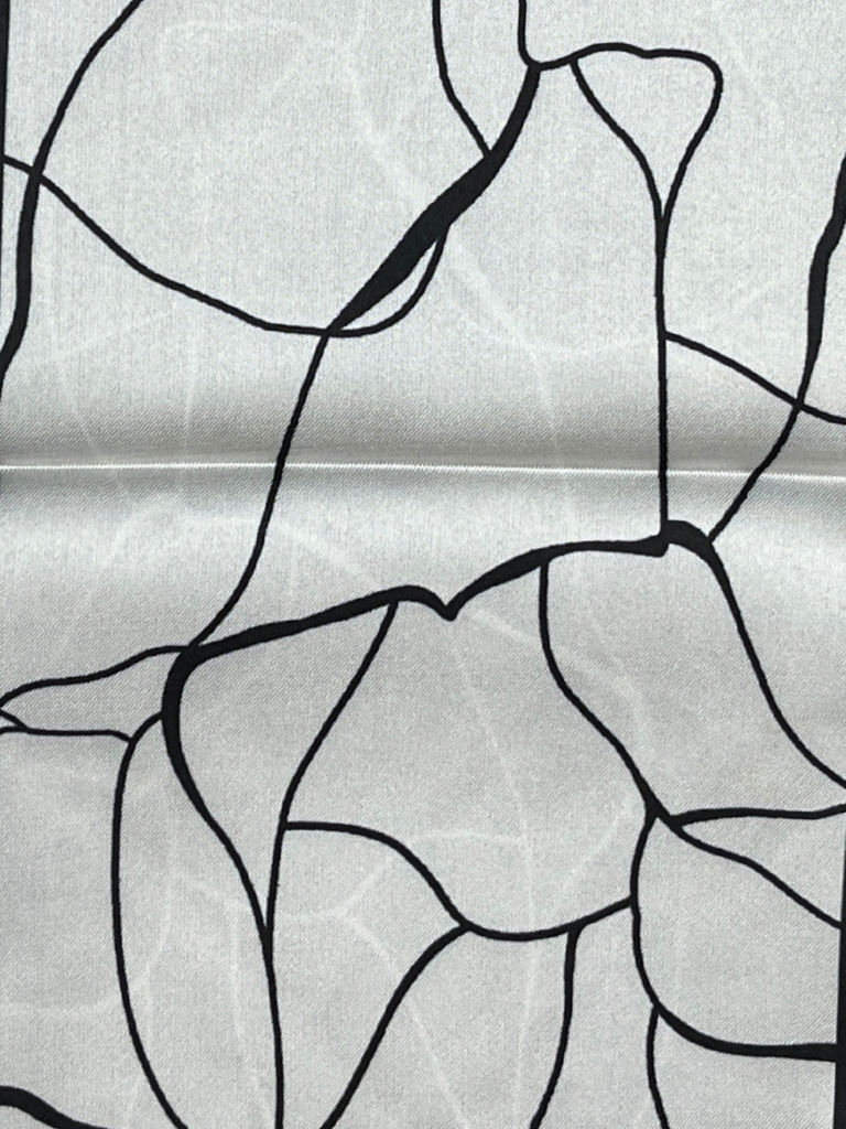 Skinny Silk Scarf Abstract