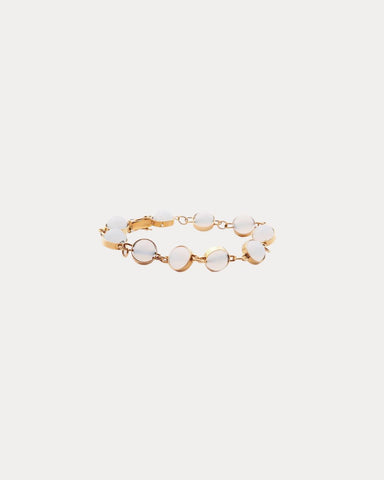 Pearl & Gold Toggle Bracelet