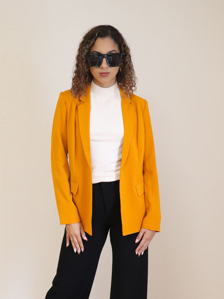 Structured Blazer Golden Mustard