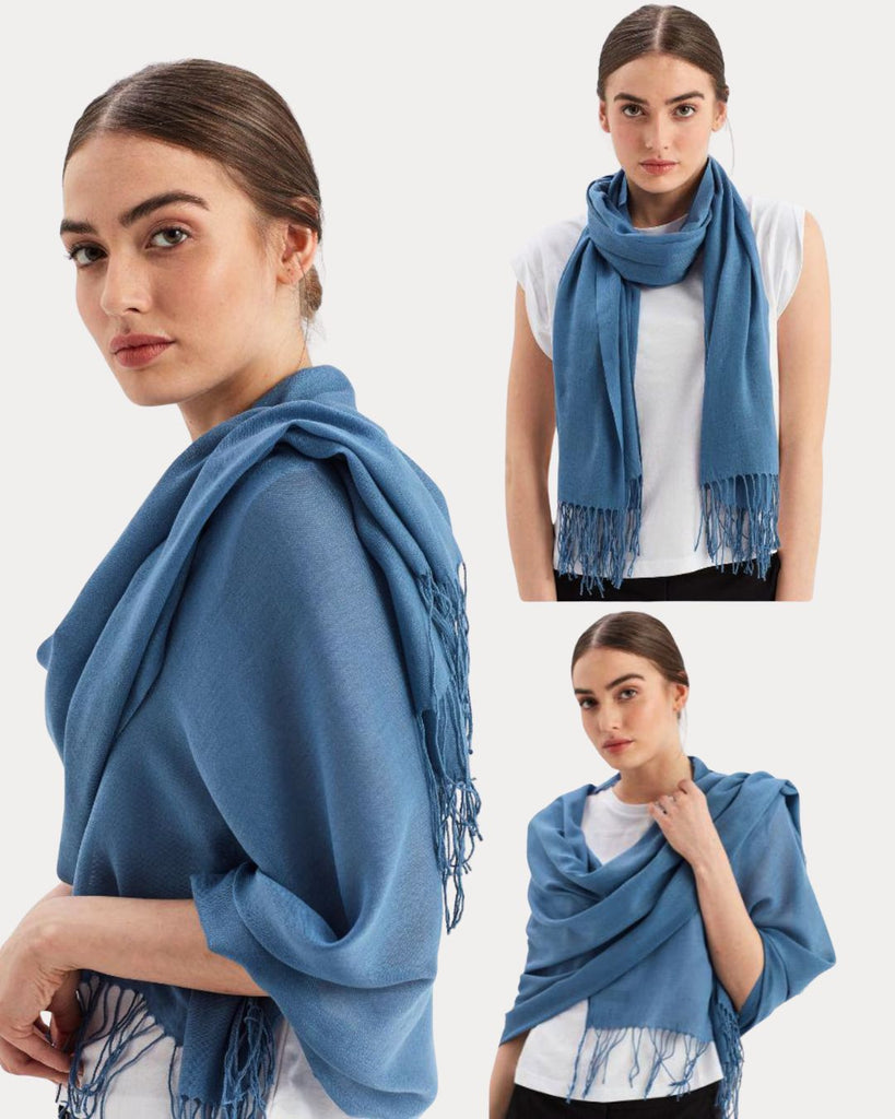 Classic Pashmina Ink Blue