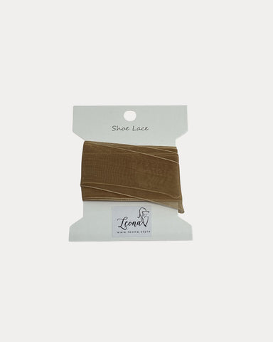 Organza Shoe Laces Tan