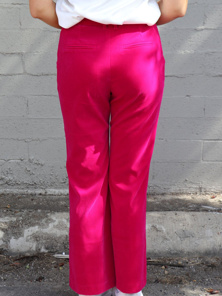 Bella Belted Velvet Trousers