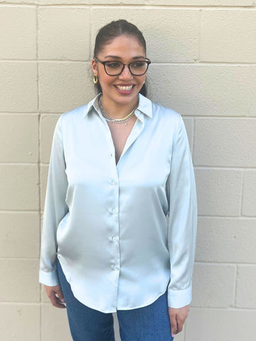 Recycled Classic Button Up Dove Grey