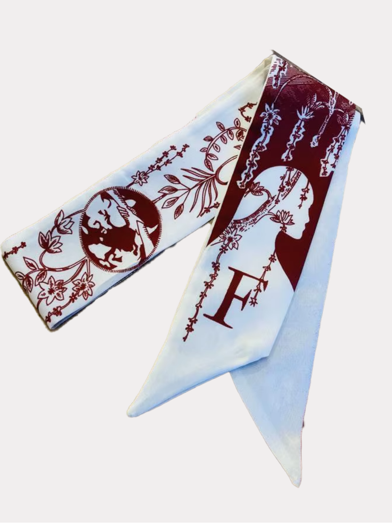 Printed Initial Scarf