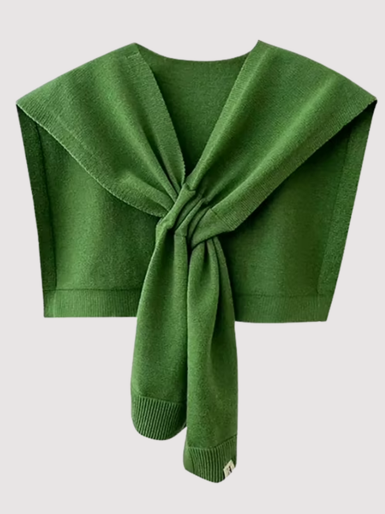 Knotted Shawl Green