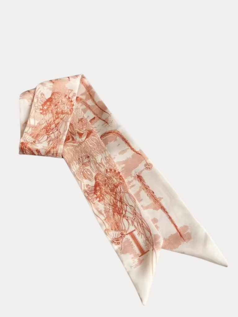 Printed Initial Scarf