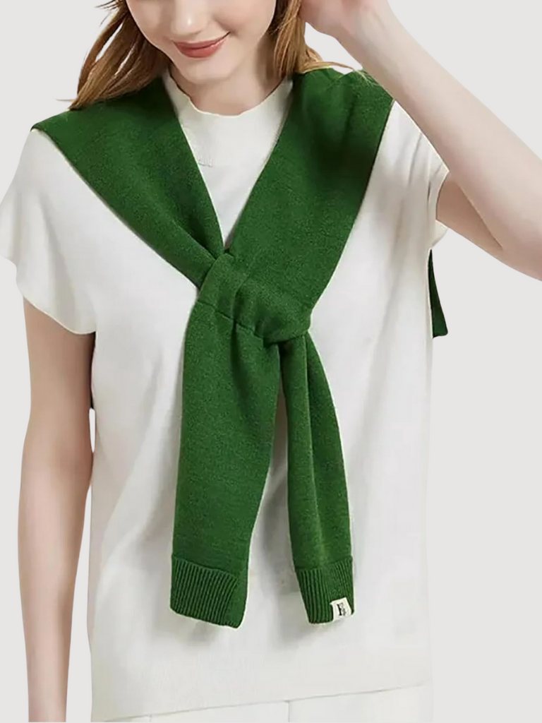 Knotted Shawl Green