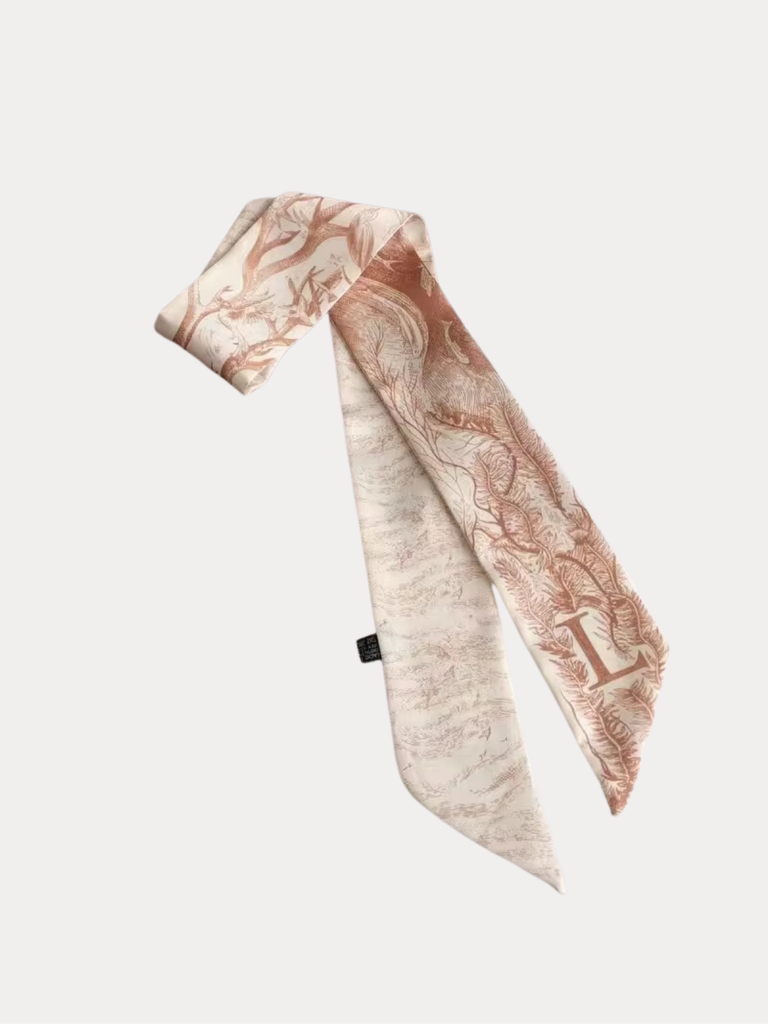 Printed Initial Scarf