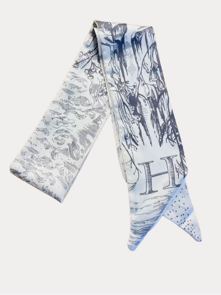 Printed Initial Scarf