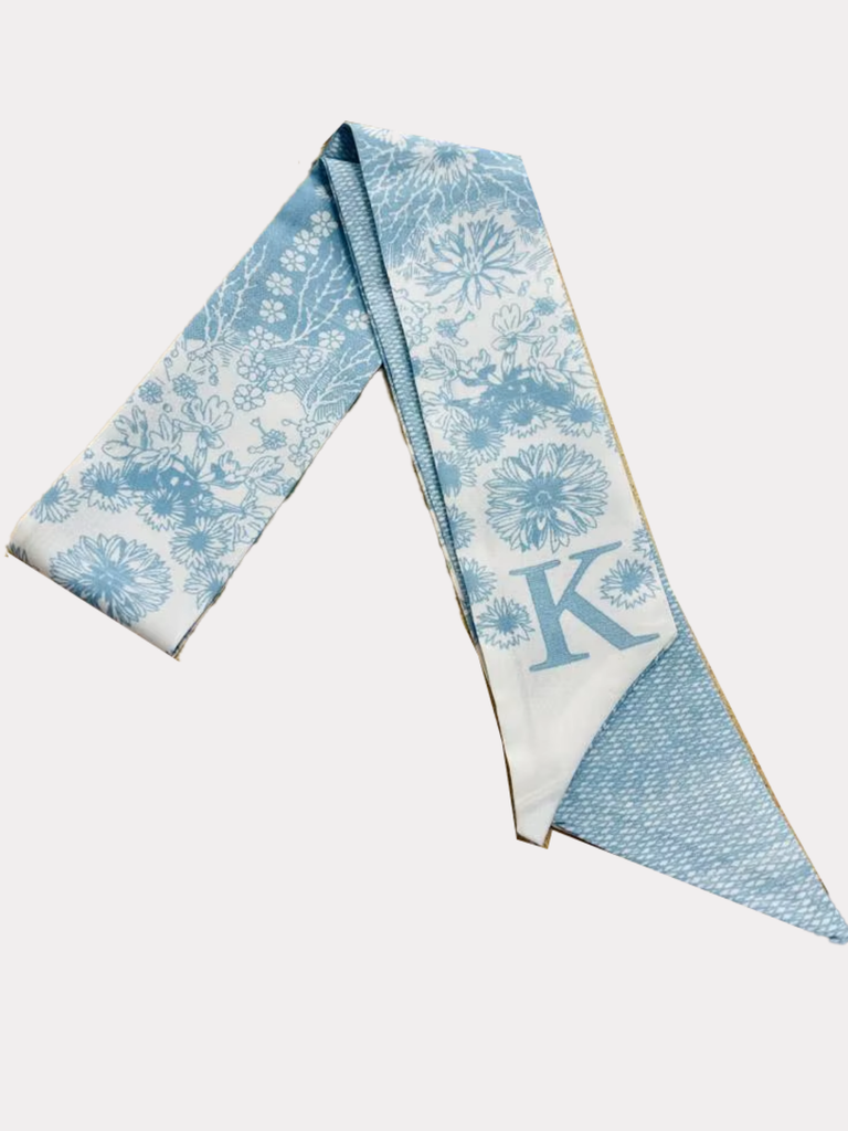 Printed Initial Scarf