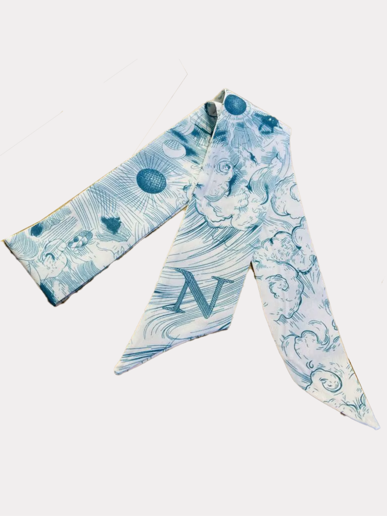 Printed Initial Scarf