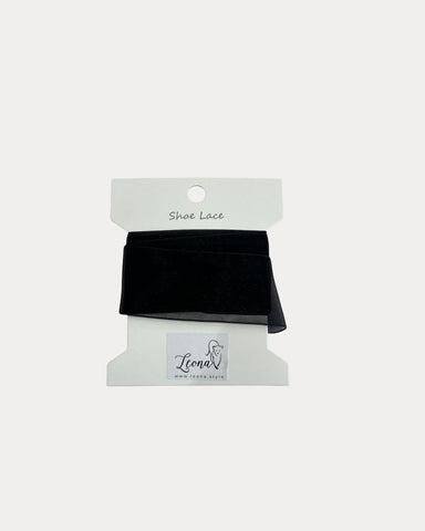 Organza Shoe Laces Black