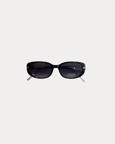 Retro Oval Frame Black