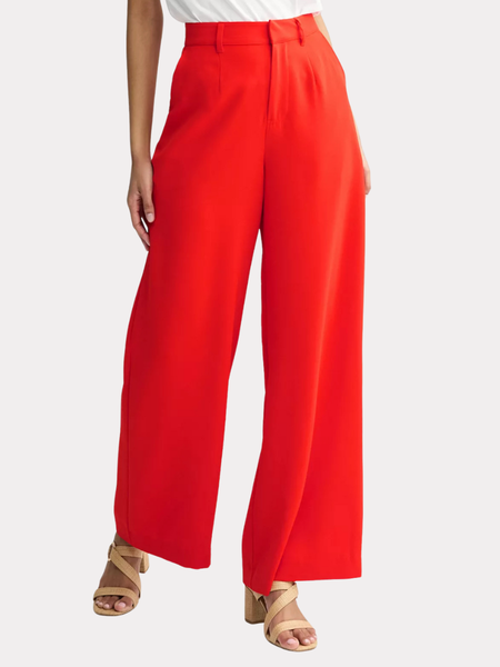 Velvet Wide Leg Pant Black - Leona
