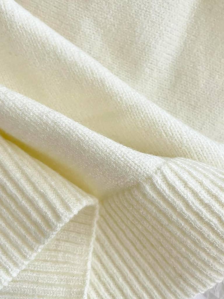 Knotted Shawl Off White