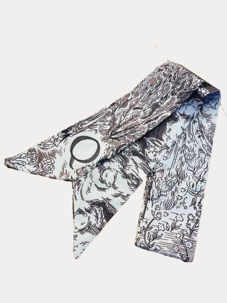 Printed Initial Scarf