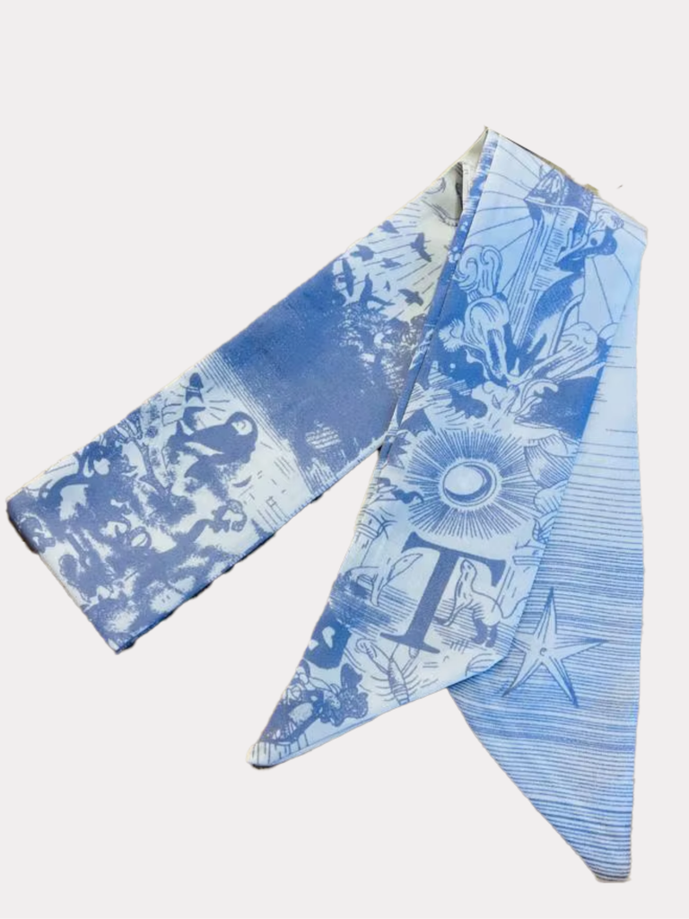 Printed Initial Scarf