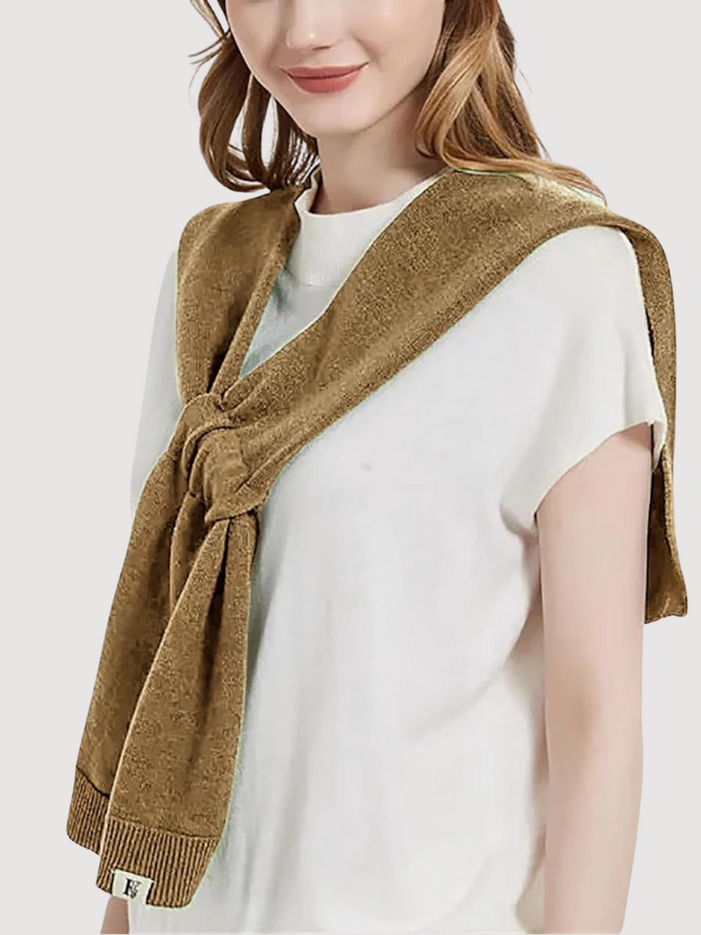 Knotted Shawl Caramel