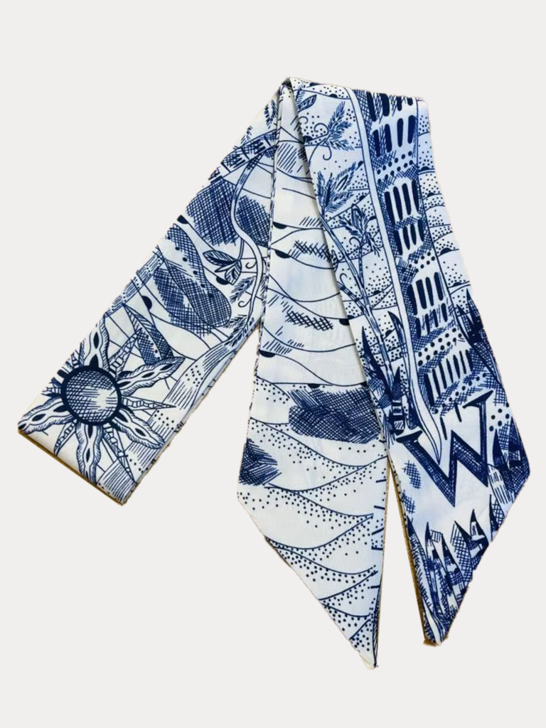 Printed Initial Scarf