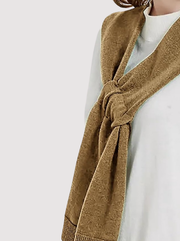 Knotted Shawl Caramel