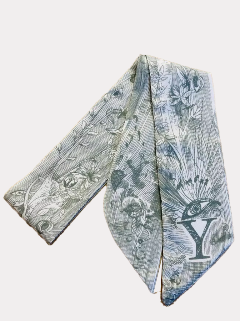 Printed Initial Scarf