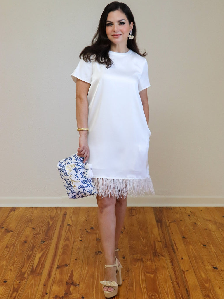 Here To Party Dress White