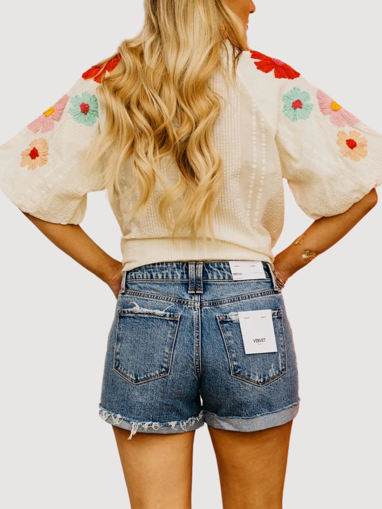 Embroidered Bloom Blouse