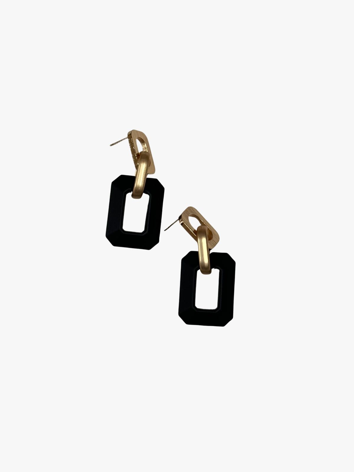 1928 Jewelry Petite Jet Black Stone Teardrop Post Drop Earrings