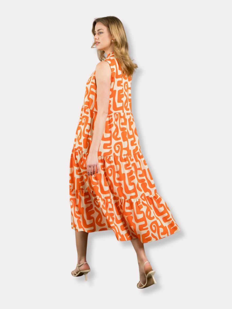 Oasis orange dress clearance