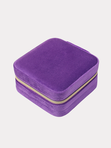 Plush Jewelry Box Purple
