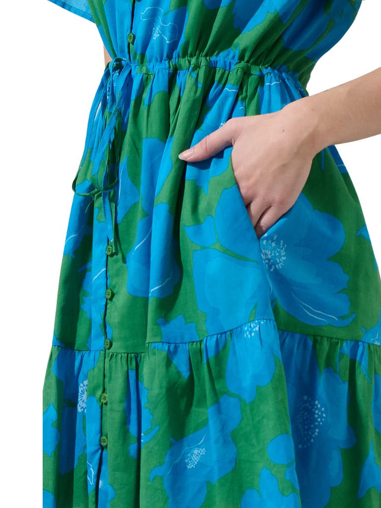 Rori Floral Amo Button Mini Dress