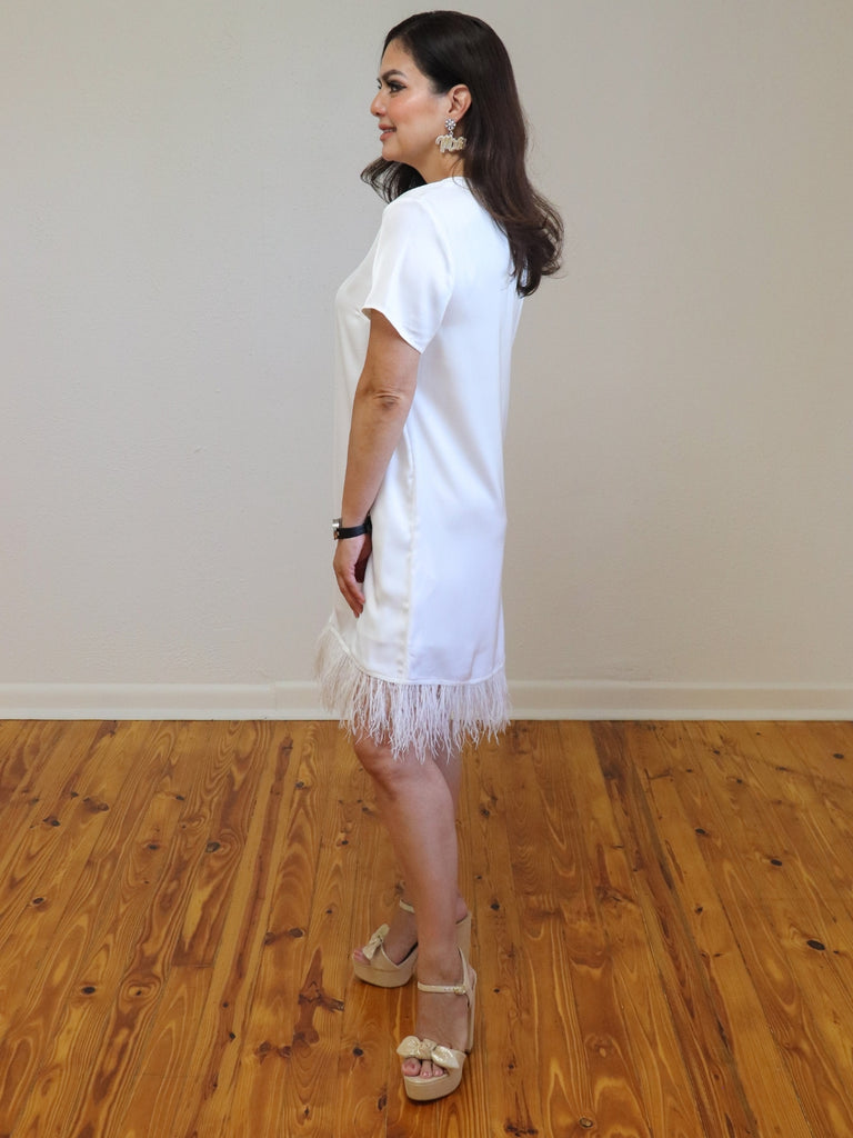 Here To Party Dress White