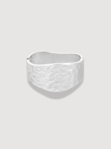 Inez Silver Hammered Bangle