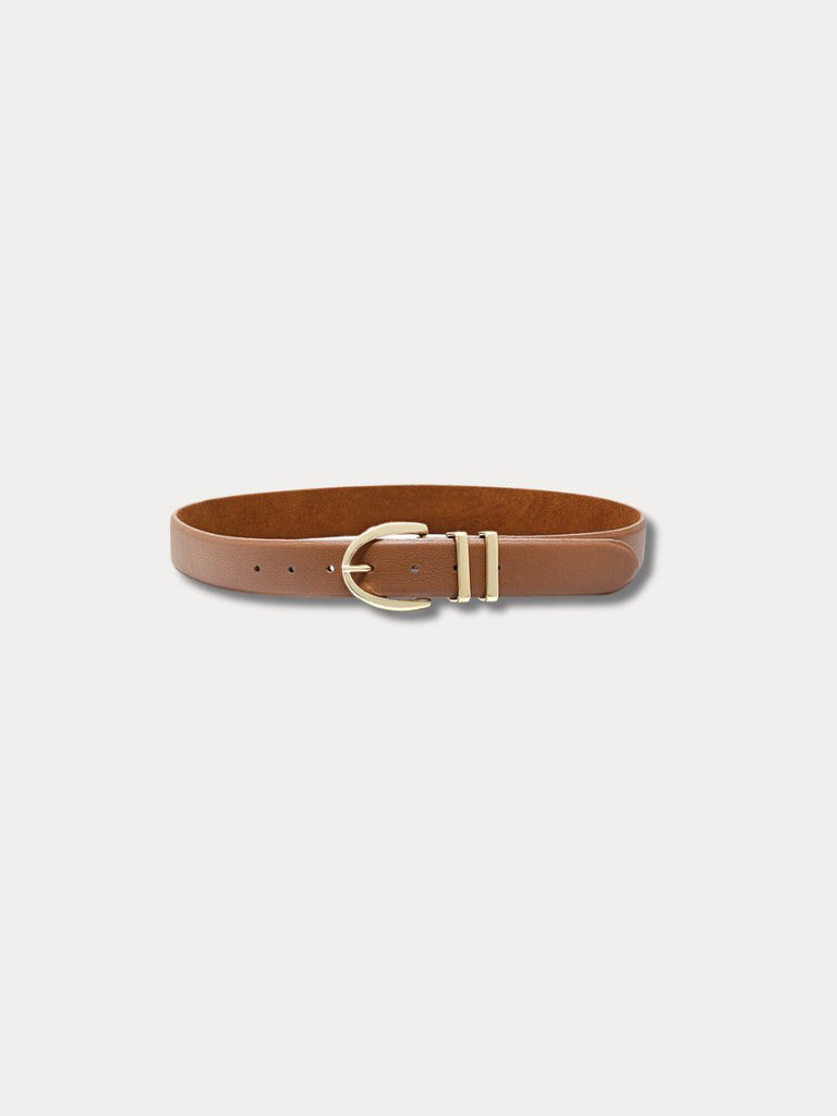 Palisades Belt- Latte/Gold