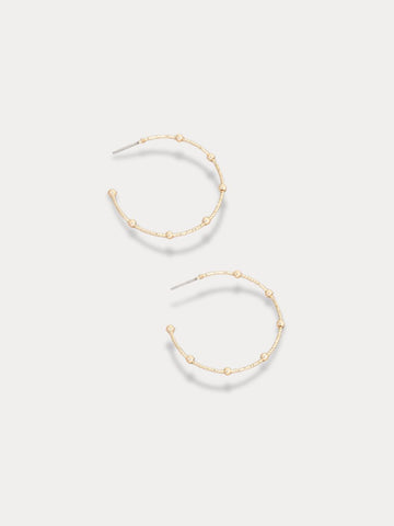Beaded Bliss Hoops