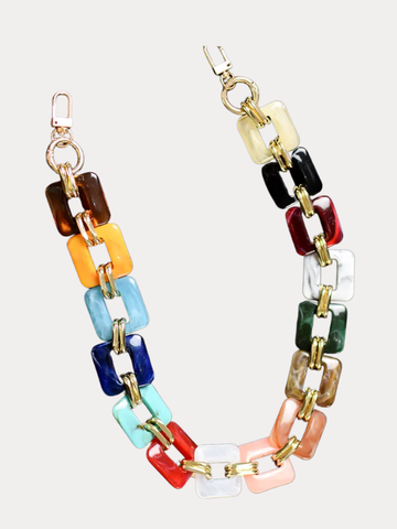 Acrylic Purse Chain Square
