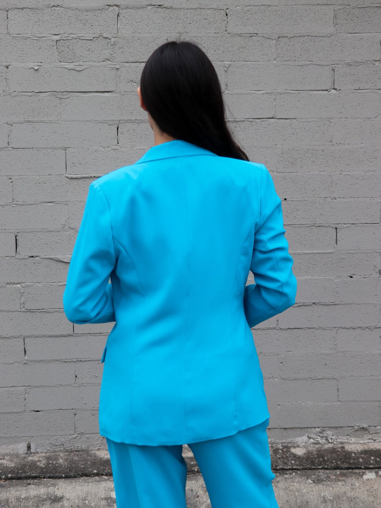 Welt Pocket Blazer Azure Blue