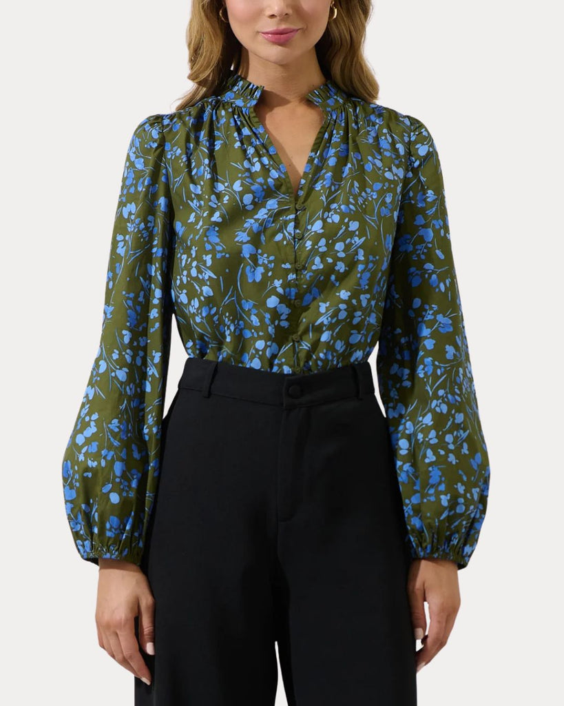 Solvay Ruffle Top