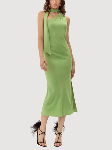 Saffron Halter Midi Dress