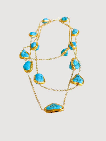 Triple Necklace Turquoise