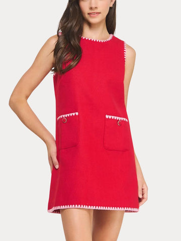 Pretty Contrast Shift Dress