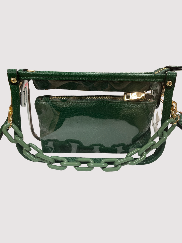 Jessica Green Clear Crossbody