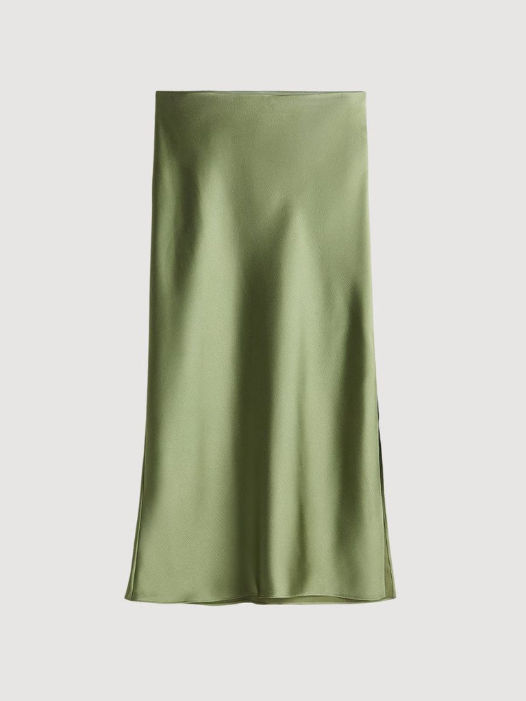 Sage Satin Maxi
