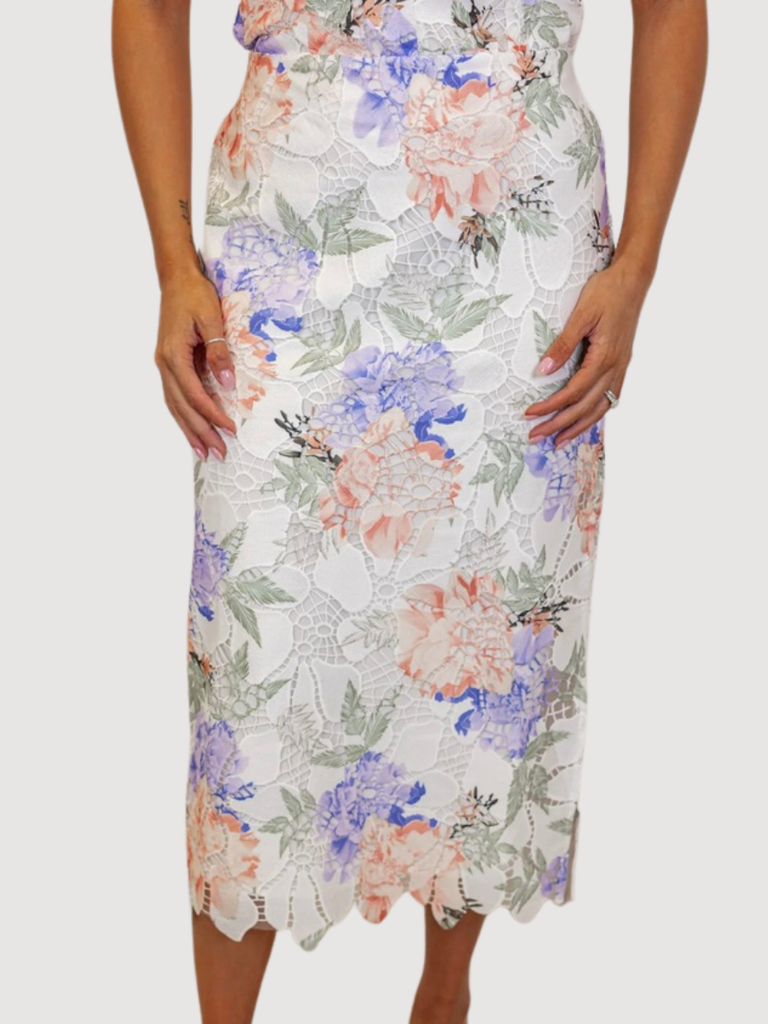 Alisyn Lace Midi Skirt