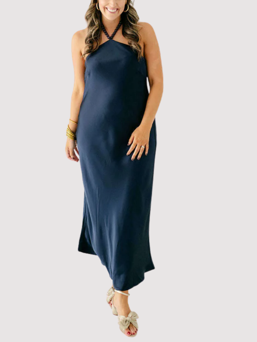 peggy maxi dress Halter x-colourCode:BLK Questions? Plus Size Asymmetric A-Line Color:customzied