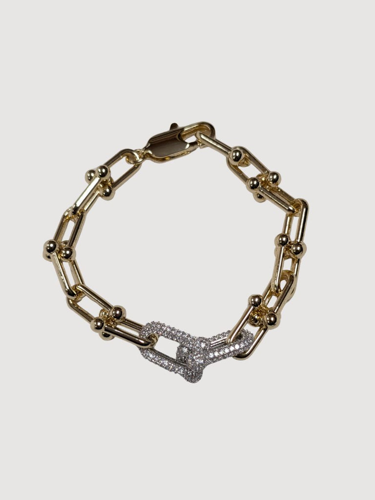 Golden Bit Sparkle Bracelet